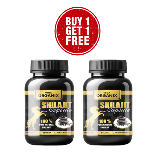 Veda Organix Shilajit Capsule 30s Buy 1 get 1 Free