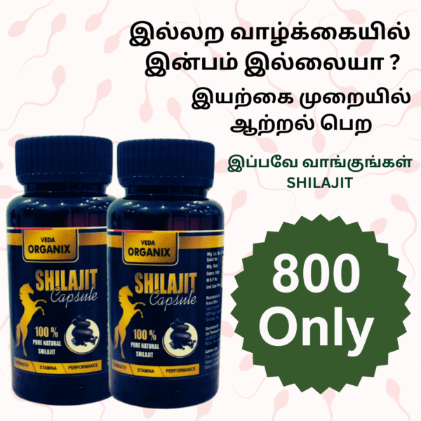 Veda Organix Shilajit Capsule 30s (Pack 2)