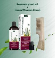 Rosemary hair Oil & Neem Wooden COmb
